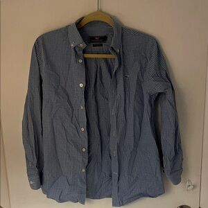 Vineyard Vines Blue Checkered Kids Button Down Shirt